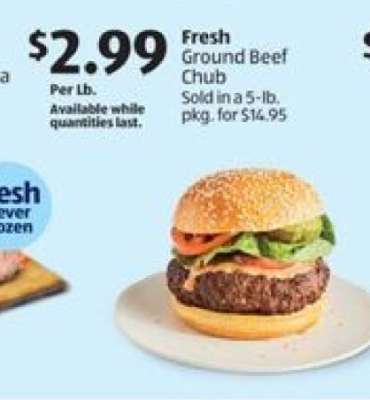 Fresh Ground Beef Chub