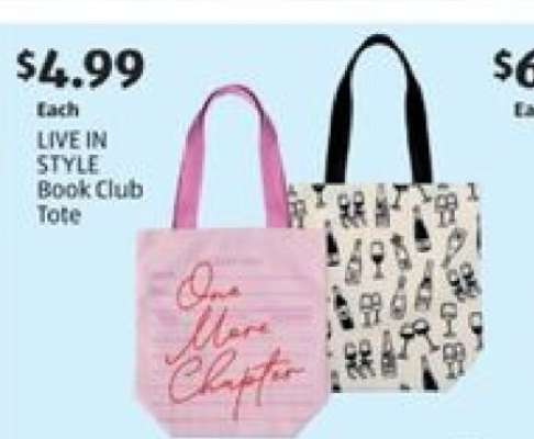 LIVE IN STYLE Book Club Tote