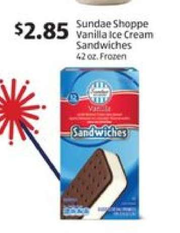 Sundae Shoppe Vanilla Ice Cream Sandwiches