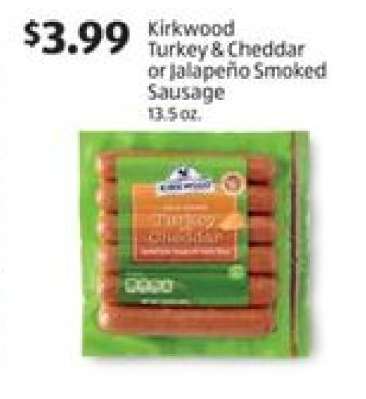 Kirkwood Turkey & Cheddar or Jalapeño Smoked Sausage