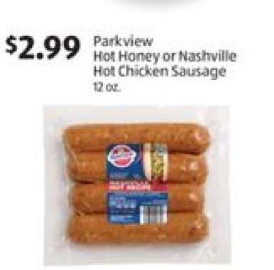 Parkview Hot Honey or Nashville Hot Chicken Sausage
