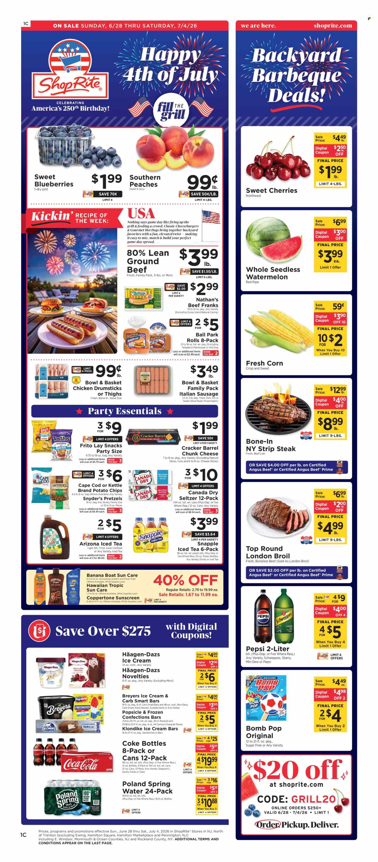 ShopRite ad - 06/28/2026 - 07/04/2026. Page 1