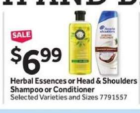 Herbal Essences or Head & Shoulders Shampoo or Conditioner