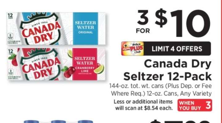 Canada Dry Seltzer 12-Pack