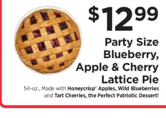 Party Size Blueberry, Apple & Cherry Lattice Pie