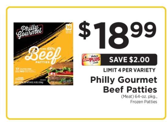Philly Gourmet Beef Patties