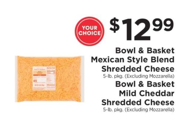 Bowl & Basket Shredded Cheese