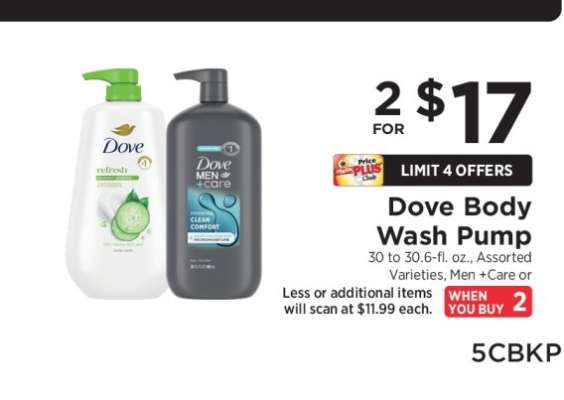 Dove Body Wash Pump