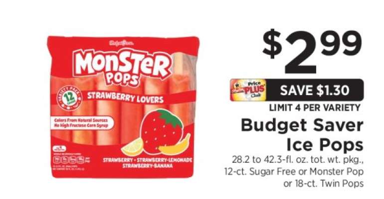 Budget Saver Ice Pops