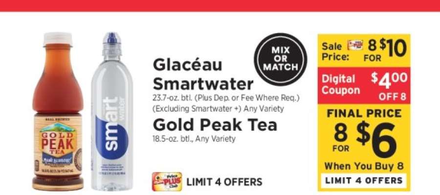 Glacéau Smartwater / Gold Peak Tea
