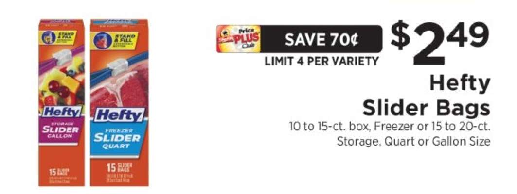 Hefty Slider Bags