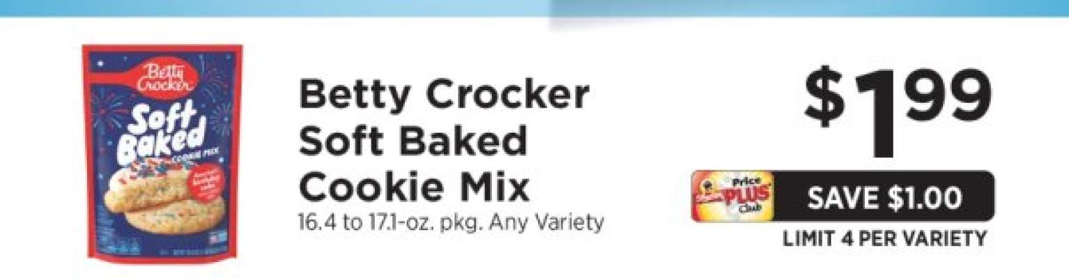 Betty Crocker Soft Baked Cookie Mix