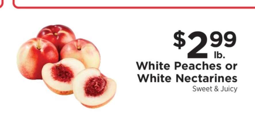 White Peaches or White Nectarines