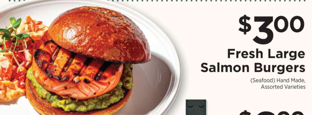 Fresh Large Salmon Burgers
