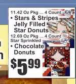 Stars & Stripes Jelly Filled Star Donuts