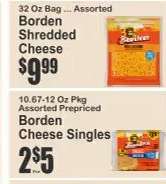 Borden Shredded Cheese