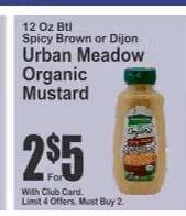 Urban Meadow Organic Mustard