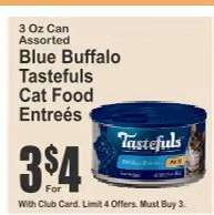 Blue Buffalo Tastefuls Cat Food Entrées