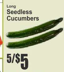 Seedless Cucumbers