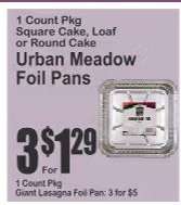 Urban Meadow Foil Pans