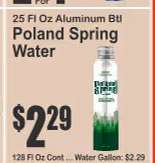 Poland Spring Water