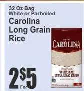 Carolina Long Grain Rice