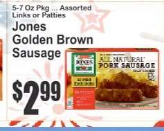 Jones Golden Brown Sausage