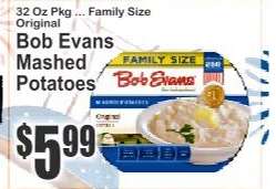 Bob Evans Mashed Potatoes