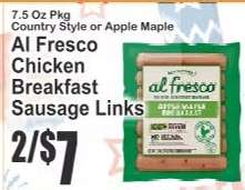Al Fresco Chicken Breakfast Sausage Links