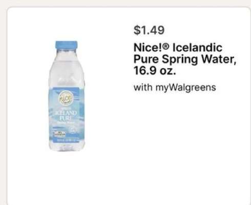 Nice!® Icelandic Pure Spring Water, 16.9 oz.