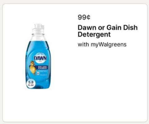 Dawn or Gain Dish Detergent