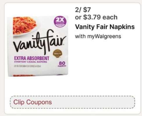 Vanity Fair Napkins