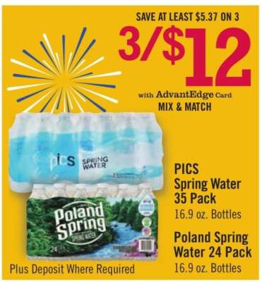 PICS Spring Water 35 Pack
