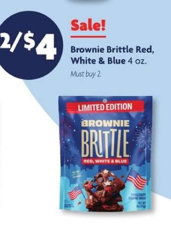 Brownie Brittle Red, White & Blue