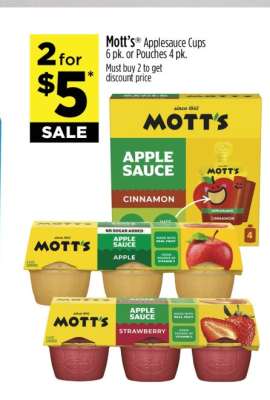Mott's Applesauce Cups