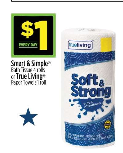 True Living Paper Towels