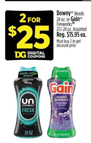 Downy Beads or Gain Fireworks
