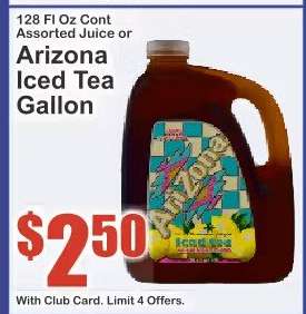 Arizona Iced Tea Gallon