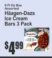 Häagen-Dazs Ice Cream Bars - 3 Pack