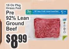 Pre 92% Lean Ground Beef