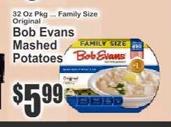 Bob Evans Mashed Potatoes
