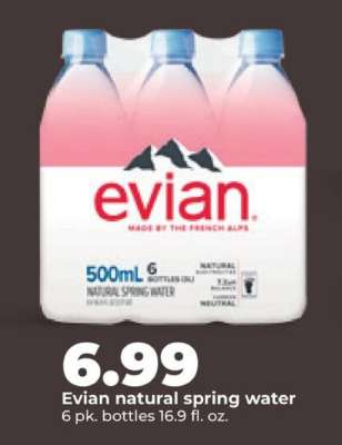Evian Natural Spring Water