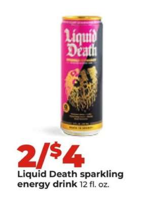 Liquid Death sparkling energy drink