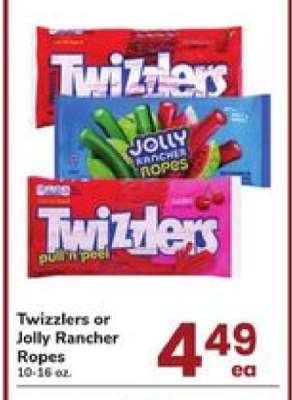 Twizzlers or Jolly Rancher Ropes
