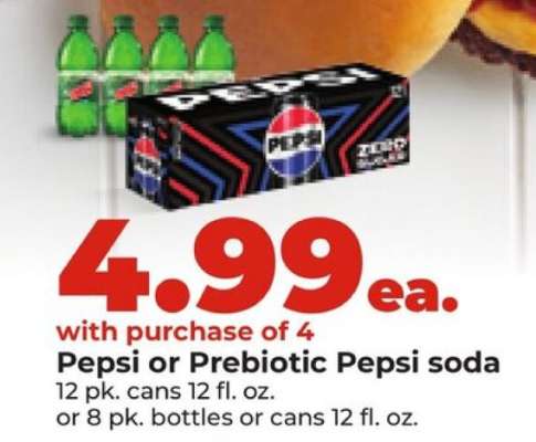 Pepsi or Prebiotic Pepsi soda