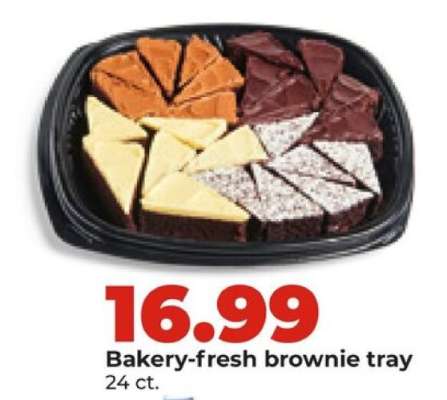 Bakery fresh brownie tray