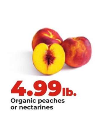 Organic Peaches or Nectarines