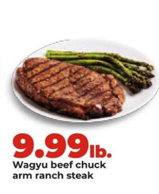 Wagyu beef chuck arm ranch steak