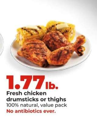 Fresh Chicken Drumsticks or Thighs