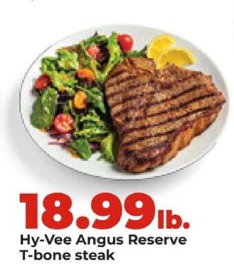 Hy-Vee Angus Reserve T-bone steak